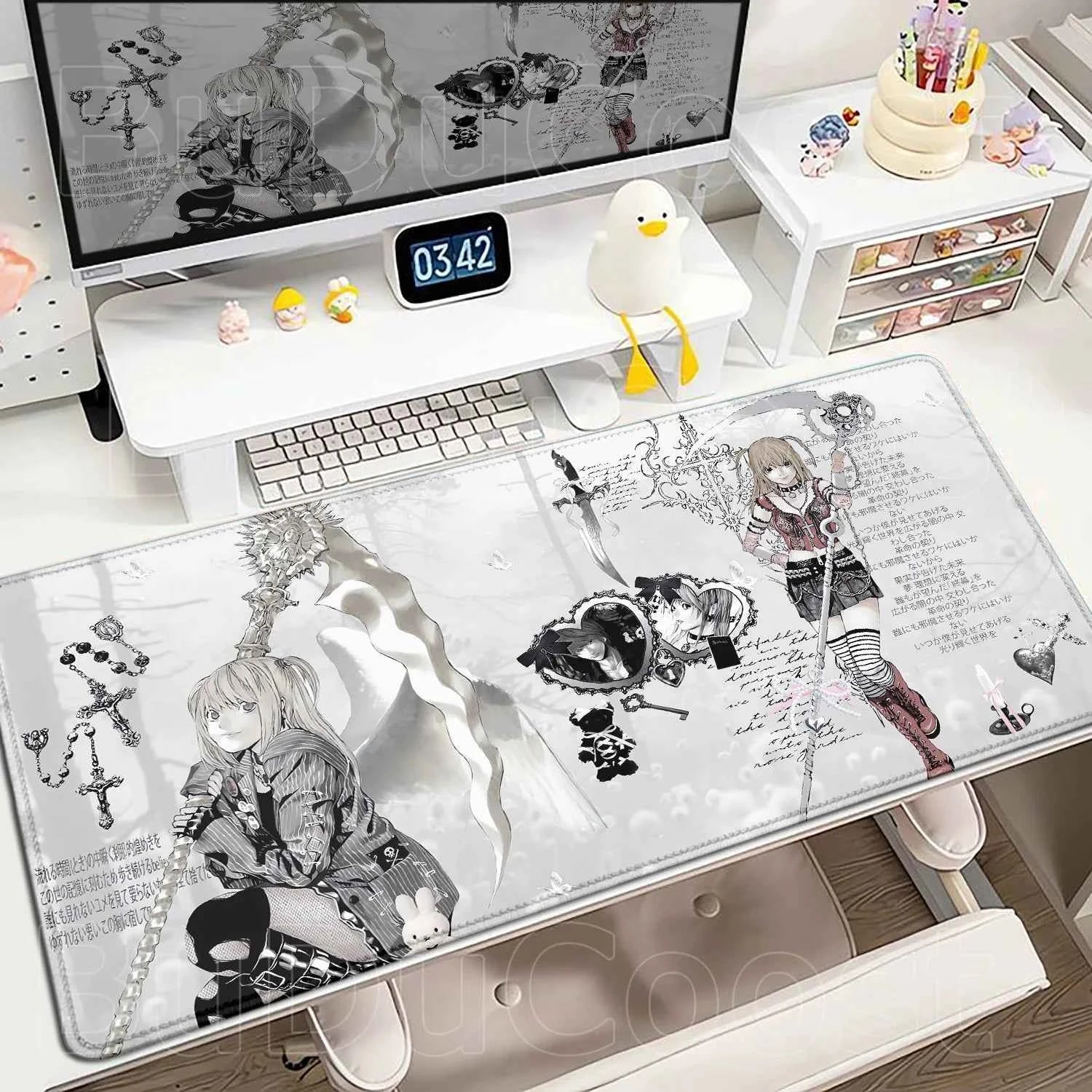 New Misa Amane Light Yagami Desk Mat Death Note Anime Mousepad Computer Gamers Lock Edge Mouse Pad Gaming E-sports Keyboard Pads