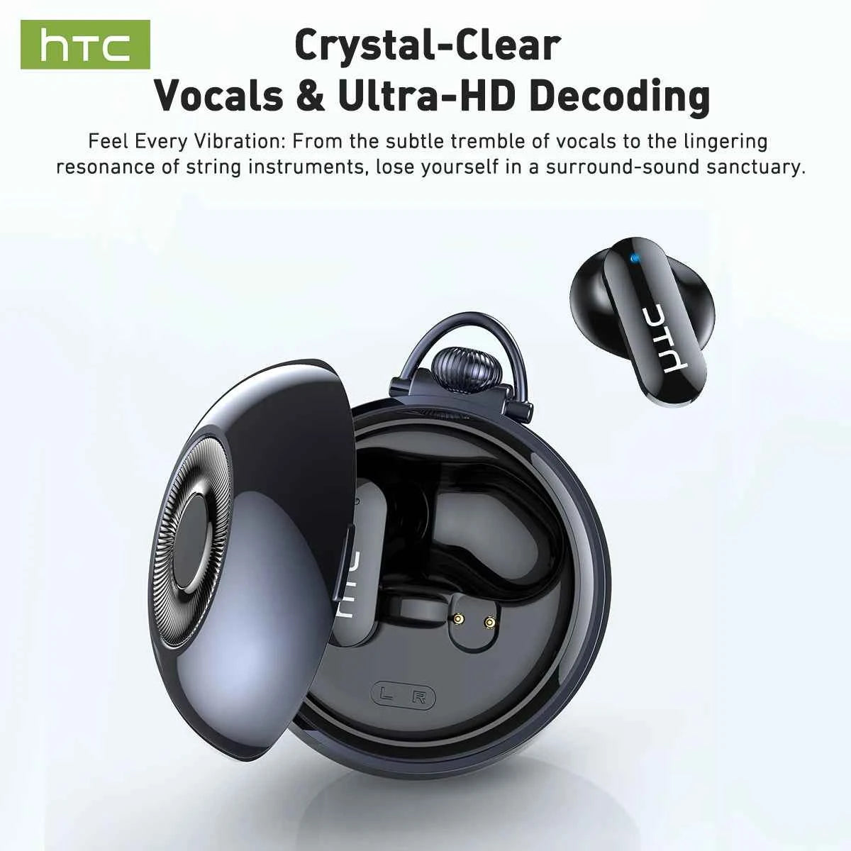 Ai Translation Smart Assistant HTC NE71 Wireless Bluetooth Earphones Headphones Full HD LCD Display Headset Music Sports Earbuds