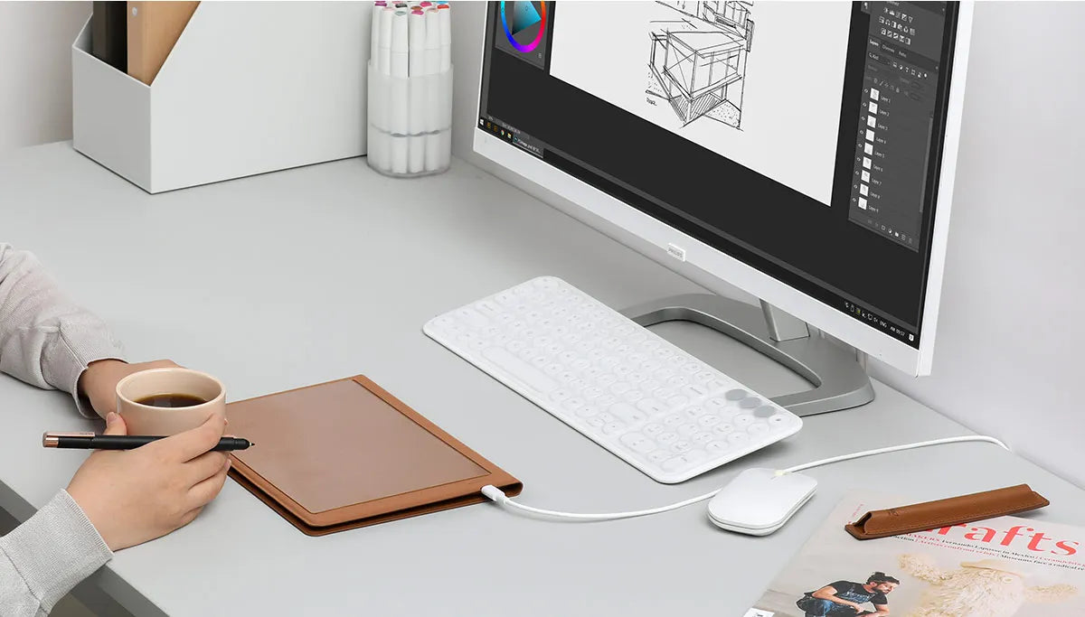 Smart Notebook Huion Note X10 Wireless Graphics Tablet Electronic Draft Notepad 50 Pages Support iOS ipadOS Android