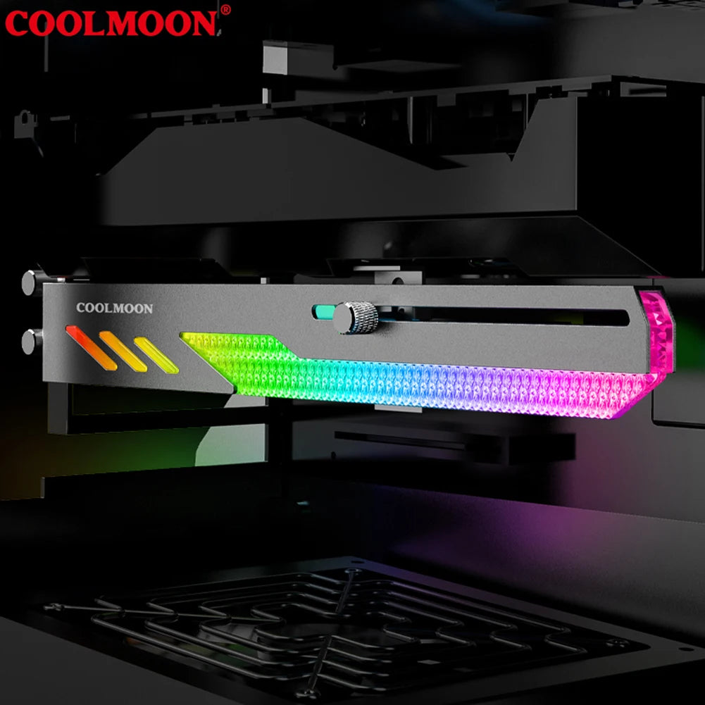 Customized Video Card Stand GT8 Horizontal Graphics Card Bracket 5V 3Pin ARGB GPU VGA Holder Desktop PC Case DIY Accessories