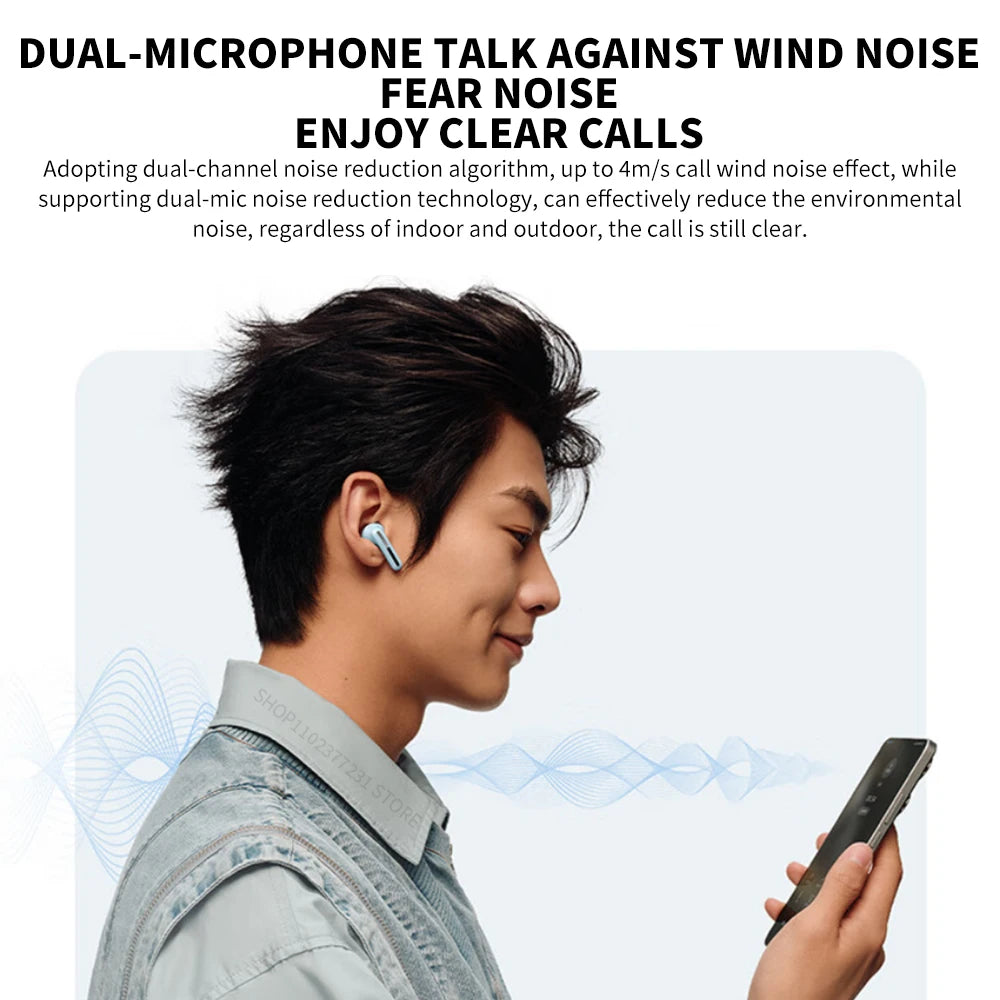 New Redmi Buds 6 Vitality Edition Bluetooth 5.4 Noise Reduction Earphone 30H Battery Life 5 Tuning Modes Wireless Headset