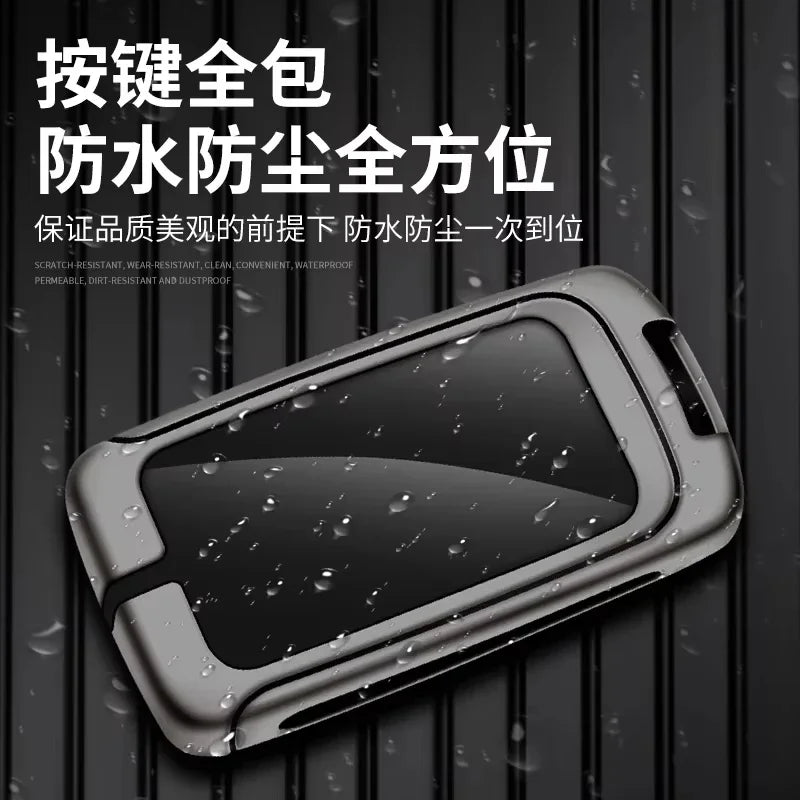 Metal&Leather Car Key Case Cover Protection For Mazda 3 Alexa BP CX3 CX4 CX5 CX-5 CX8 CX-9 CX-30 CX30 CX50 2020 2022 Accessories