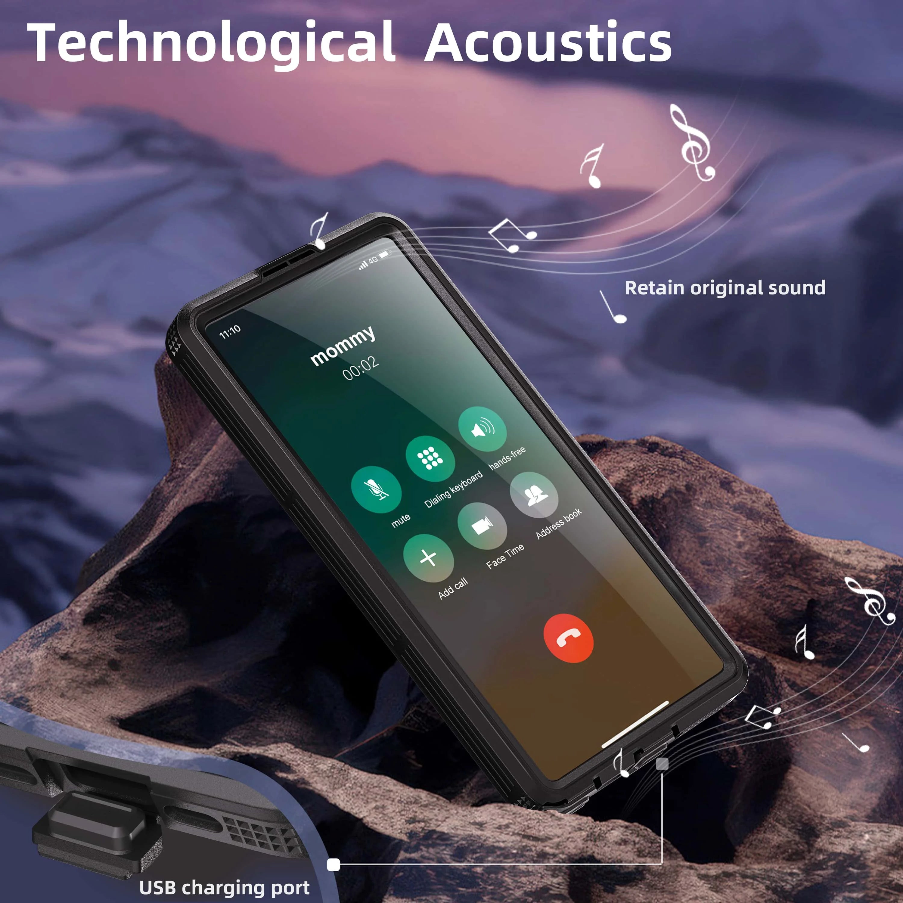 IP68 Waterproof Phone Case with Magnetic Lanyard for Samsung Galaxy S25 Ultra S24 (Note: S23 does not have a magnetic feature)