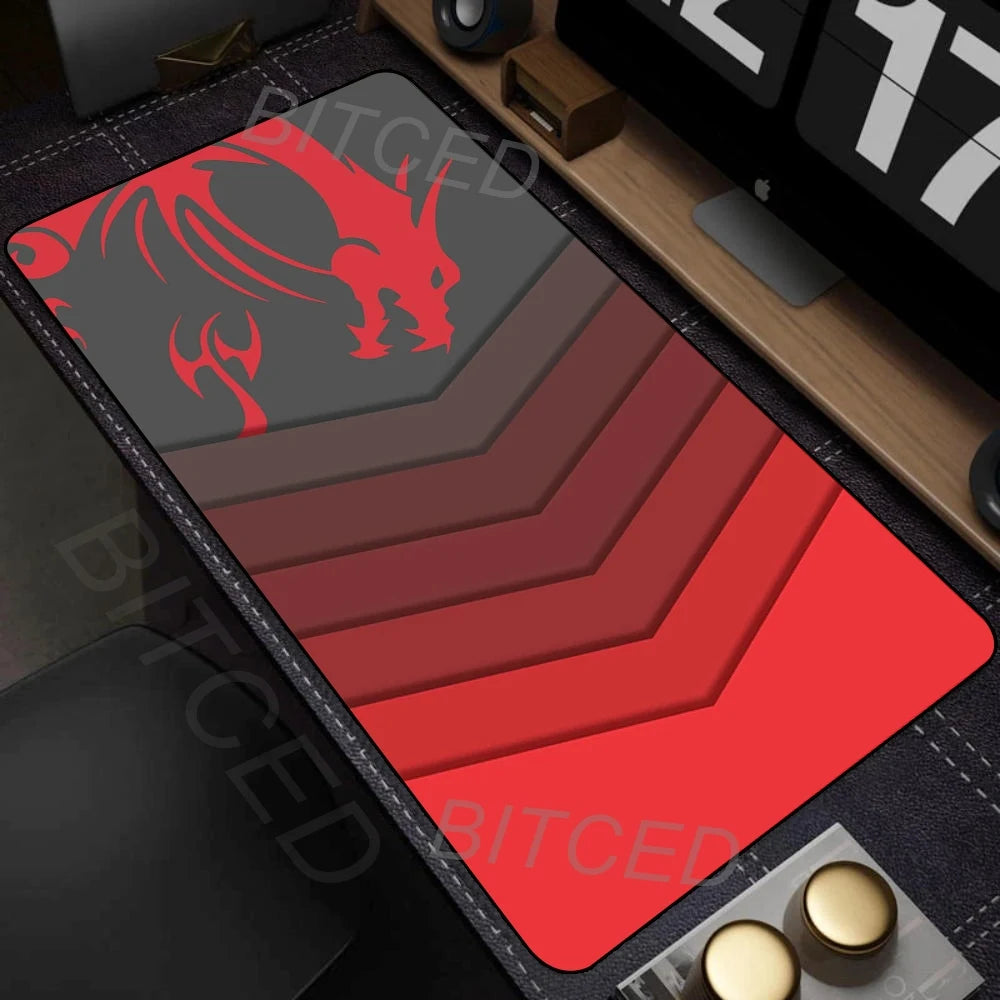 MSI Table Mat Mouse Pad Desk Mouse Pad Cute HD Desk Pad Extended Gaming Keyboard Mats Large XXL Gamer Mousepad 90x40