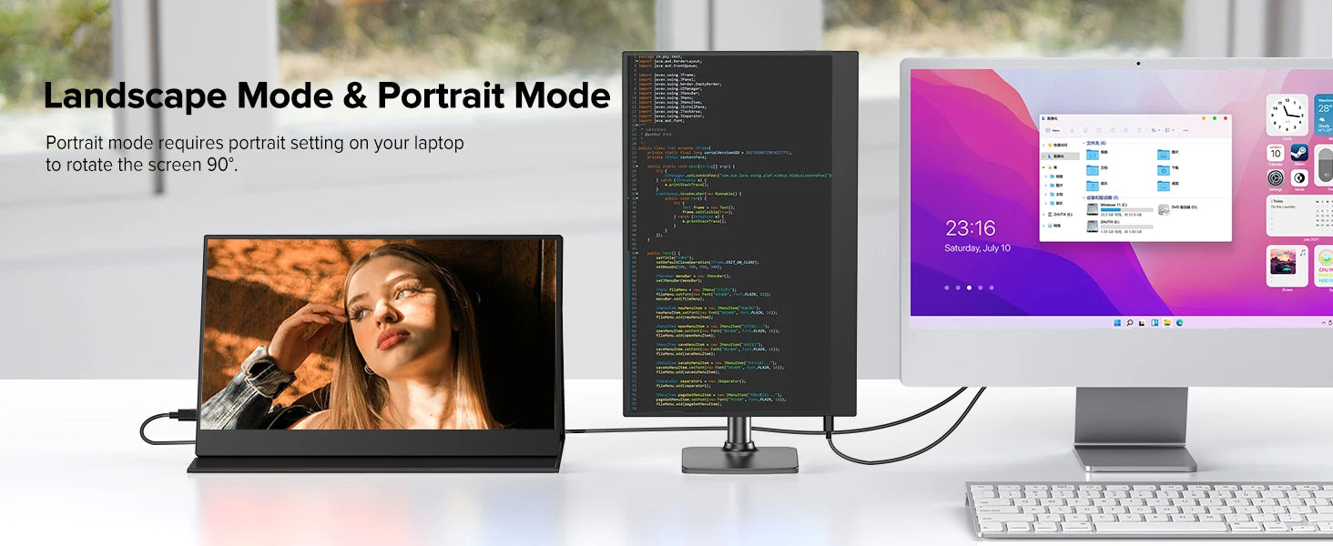 EVICIV Portable Monitor 15.6