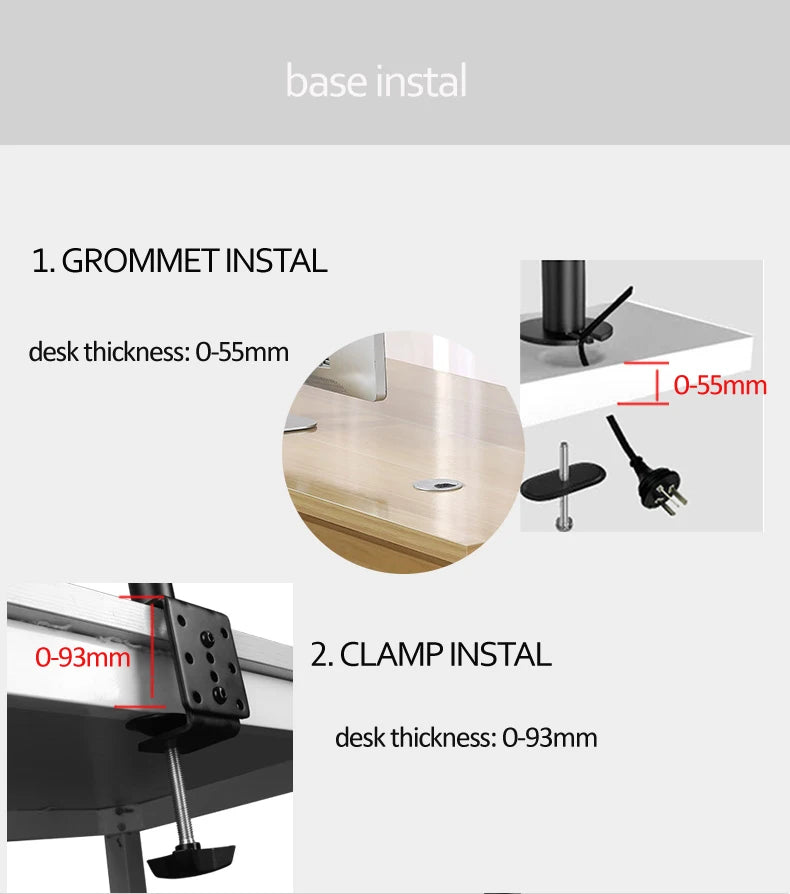 D-MOUNT MS02 9.9kg each head Full Motion 360 rotate Dual 10