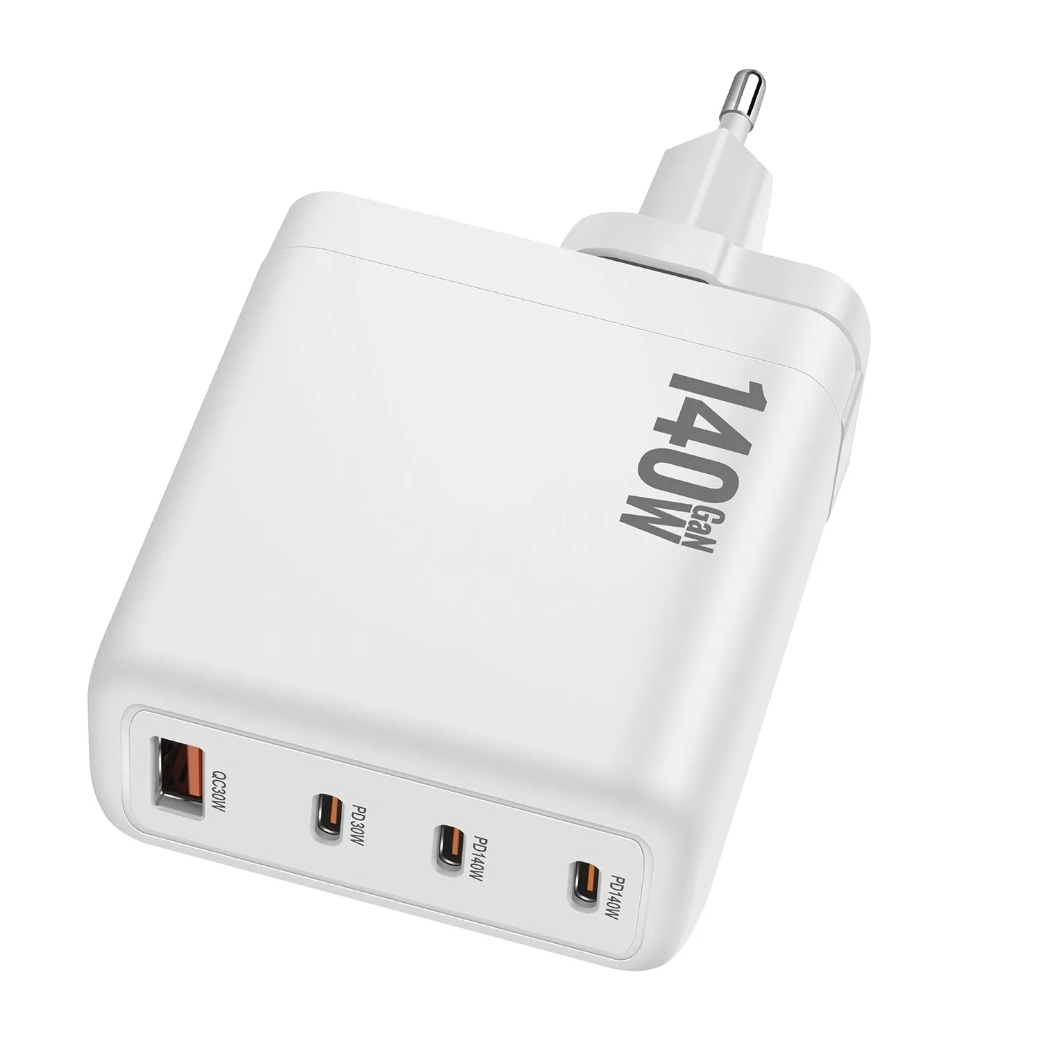 New 140W Multi-Port GaN Charger PD3.1 3C1A Super Fast Charging Head Compact Portable for Mobile Phones