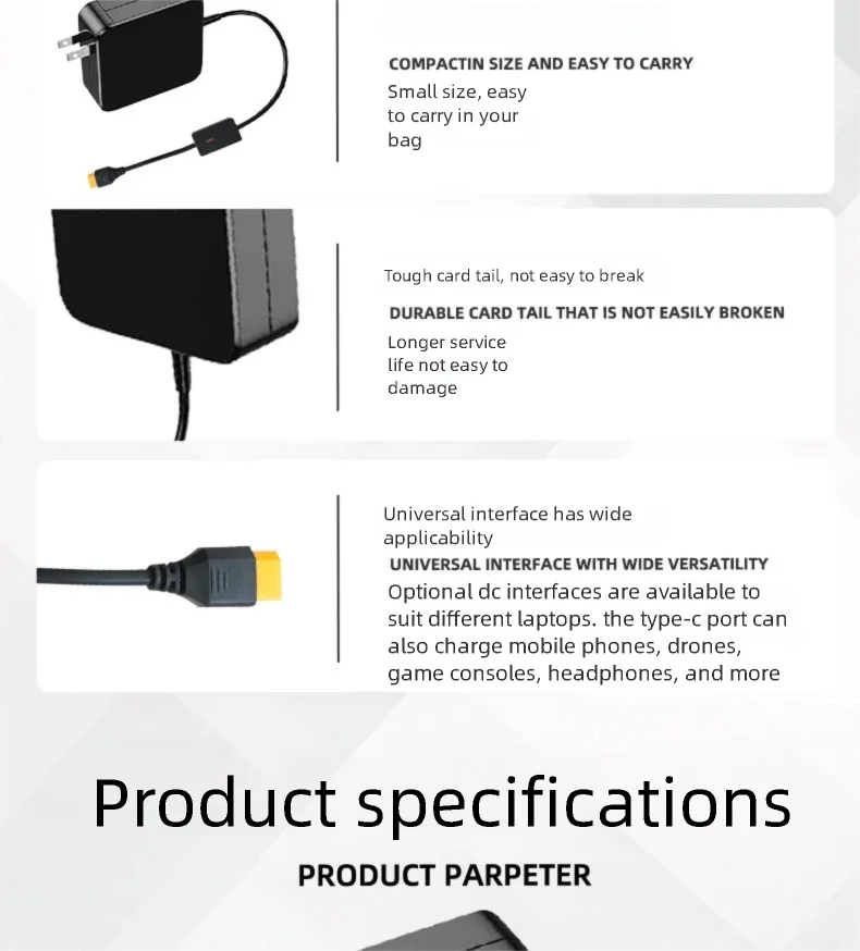 330W GaN Charger For Lenovo/Dell/HP/Asus/Razer/MSI/Macbook/Acer/Xiaomi Notebooks Mobile IPhone16 17  100W USB Type C PD Charger.