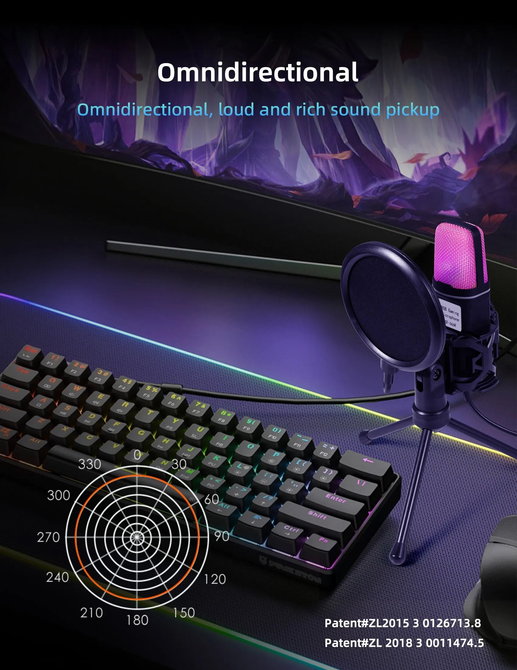 Professional USB Condenser Microphone Kit – Gaming & Podcast Mic for PC/Laptop, Wired Studio Recording Mic for Streaming, Karaoke & Voice Overs.