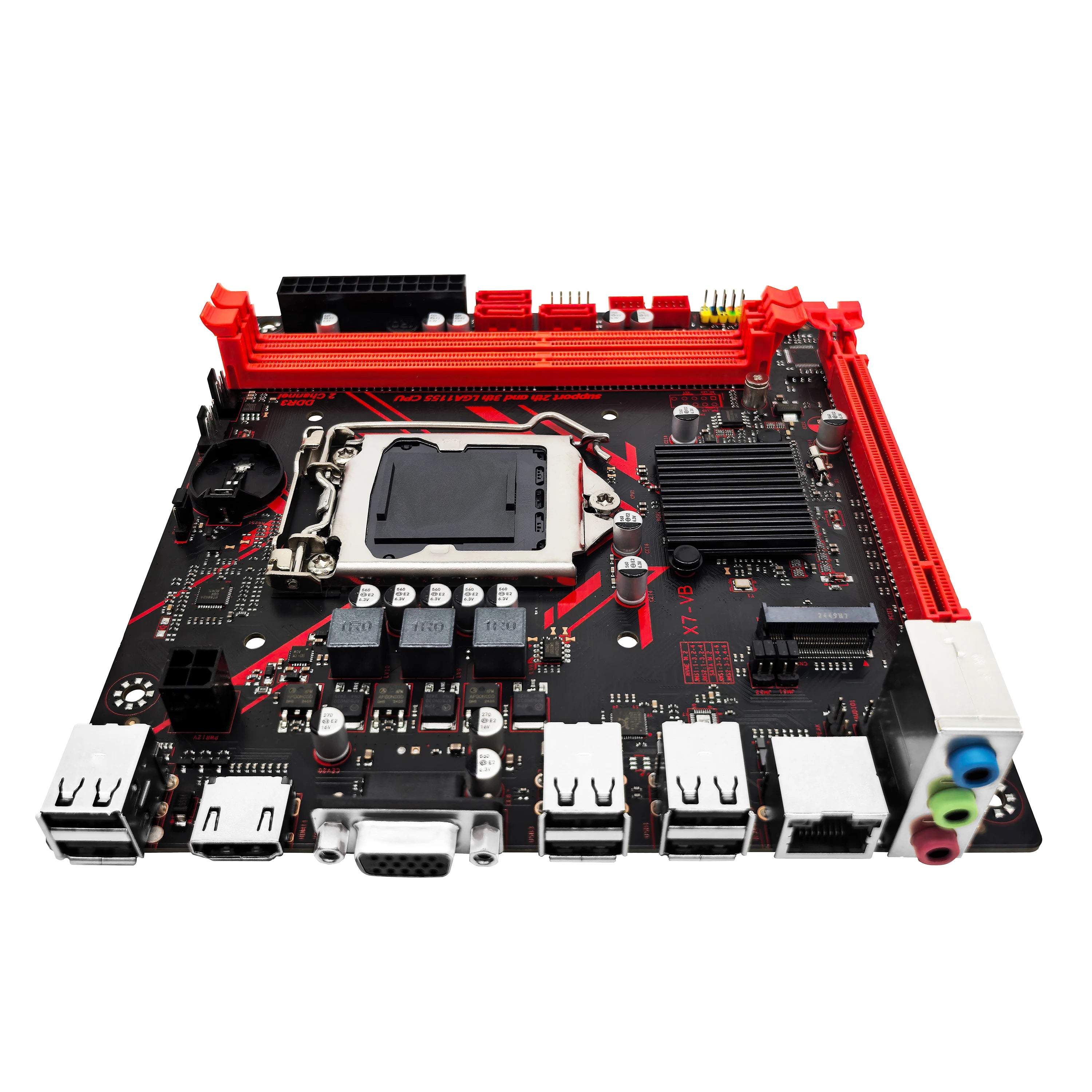 ZSUS H61 Motherboard LGA 1155 Desktop Motherboards Support DDR3 RAM With NVME M.2 Interface USB2.0 SATA2.0