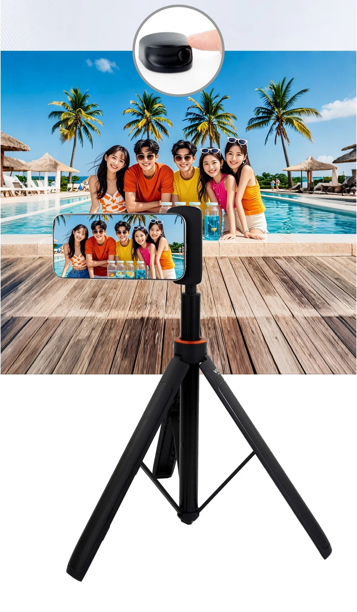 2026 MagSafe Smartphone Camera Shutter Grip Bluetooth Selfie Handle Camera Photo Stabilizer with Fill Light for Iphone Android