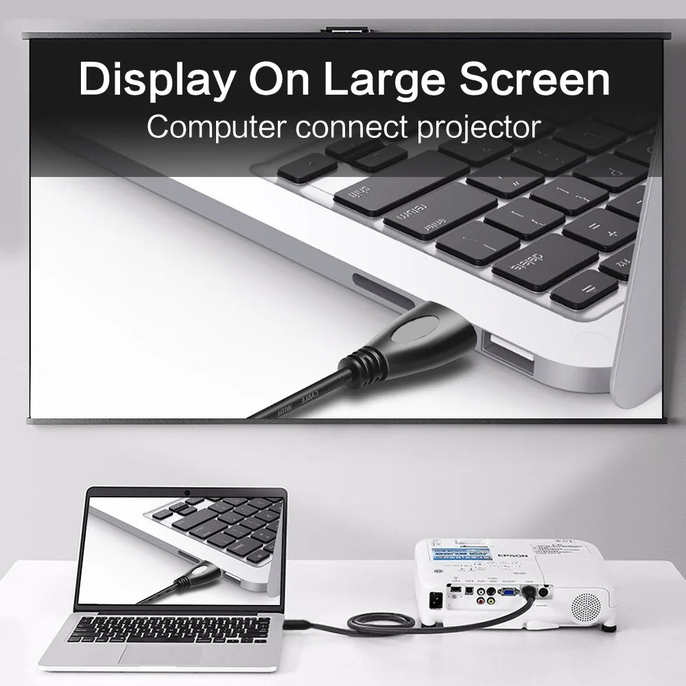 HDMI Cable HDMI to HDMI Cable for Switch PS4 Television TVBox Xbox 360 HD TV Computer Laptop 1.8m 10m Cable HDMI Video Audio