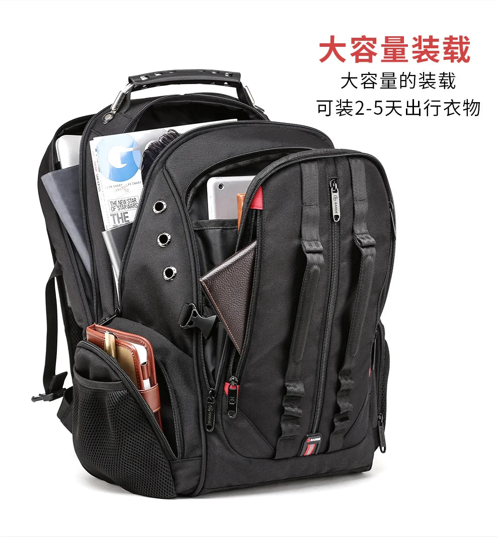 BANGE Large Multi-Function 40L Laptop Backpack 17 Inch Durable Travel Backpack School Bag For Teenagers with USB Recharging Port