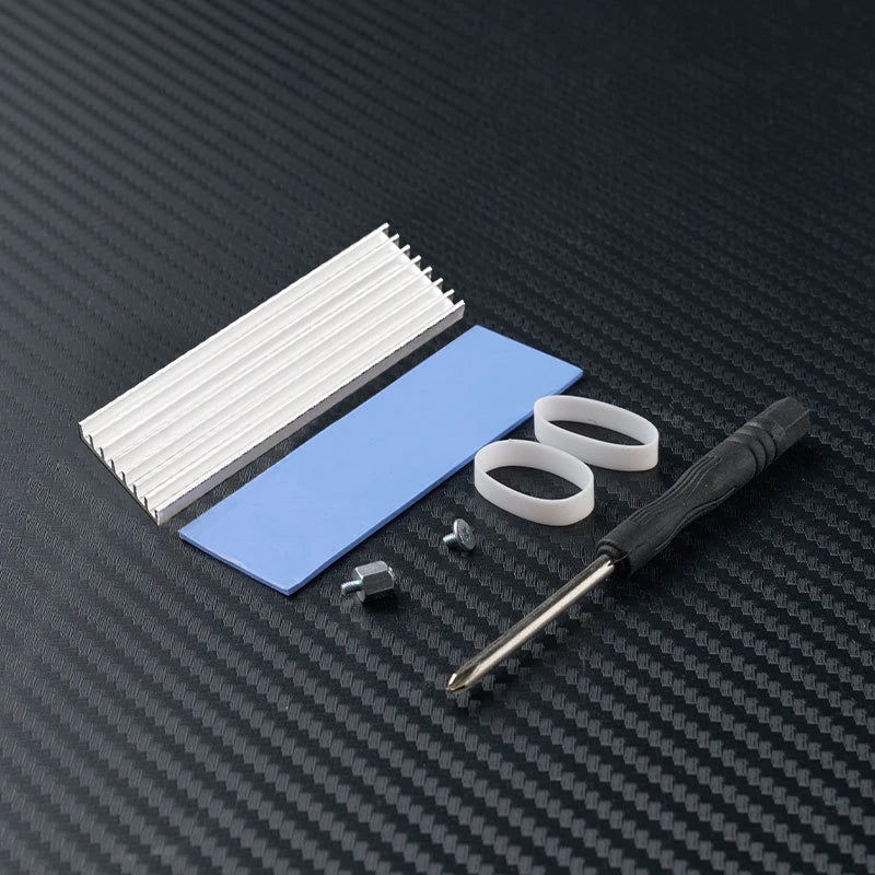 M.2 NVME NGFF 2280 Solid State Hard Disk Radiator Aluminum M.2 SSD Heatsink M.2 SSD Cooler With Thermal Pad For PS5 Desktop PC