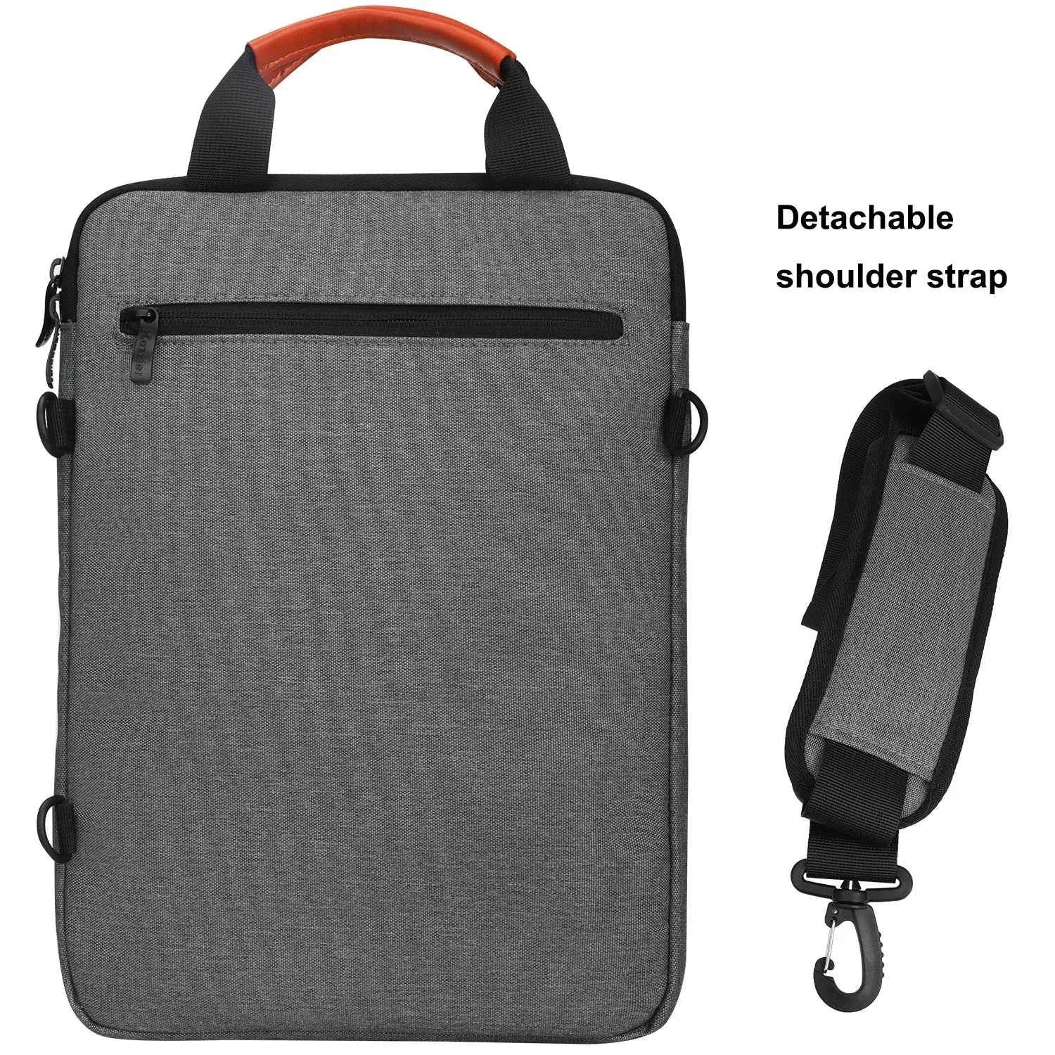 iCozzier 12.9-13.3 inch Laptop Shoulder Bag, Double Pocket  Laptop Sleeve Tablet Case for MacBook Pro 14, iPad Pro 12.9 2018-202