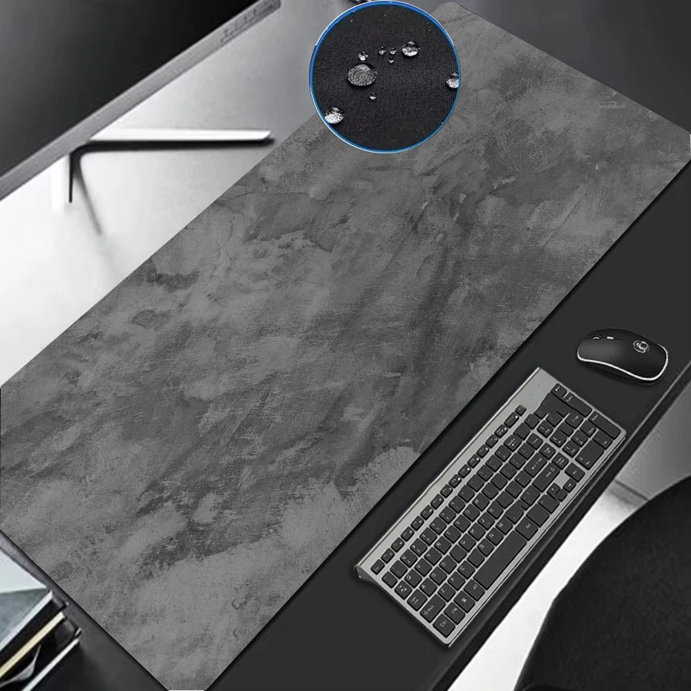 900x400 Gray Textured Tarpaulin Mouse Pad Waterproof Mat Gaming Accessories Control MousePad Gamer Water Proof Cloth Desk Mat