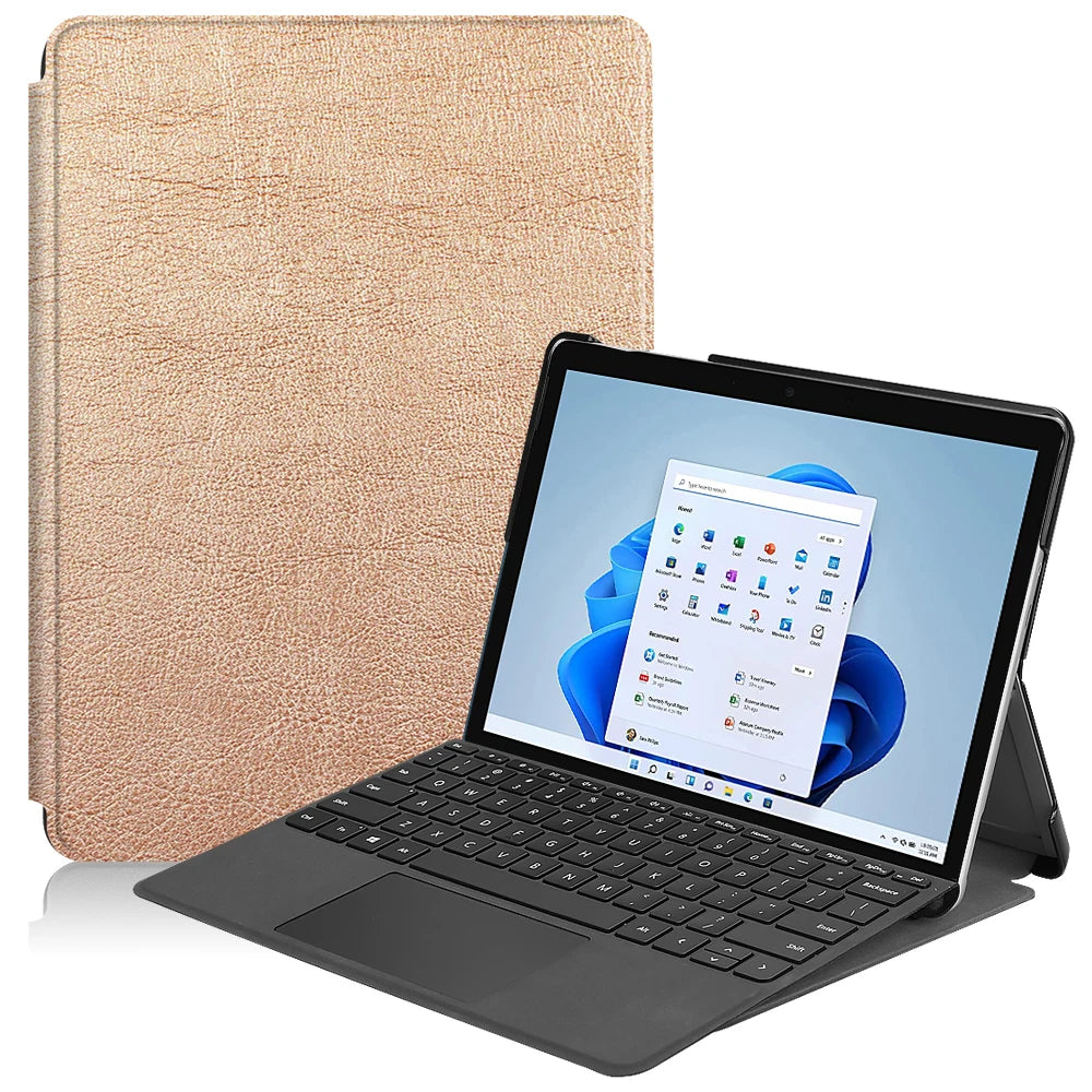 Smart Tablet Case Universal for Microsoft Surface Go 1 2 3 4 10.5 inch Filp Stand Cover Luxury PU Leather Auto Sleep Cute Funda