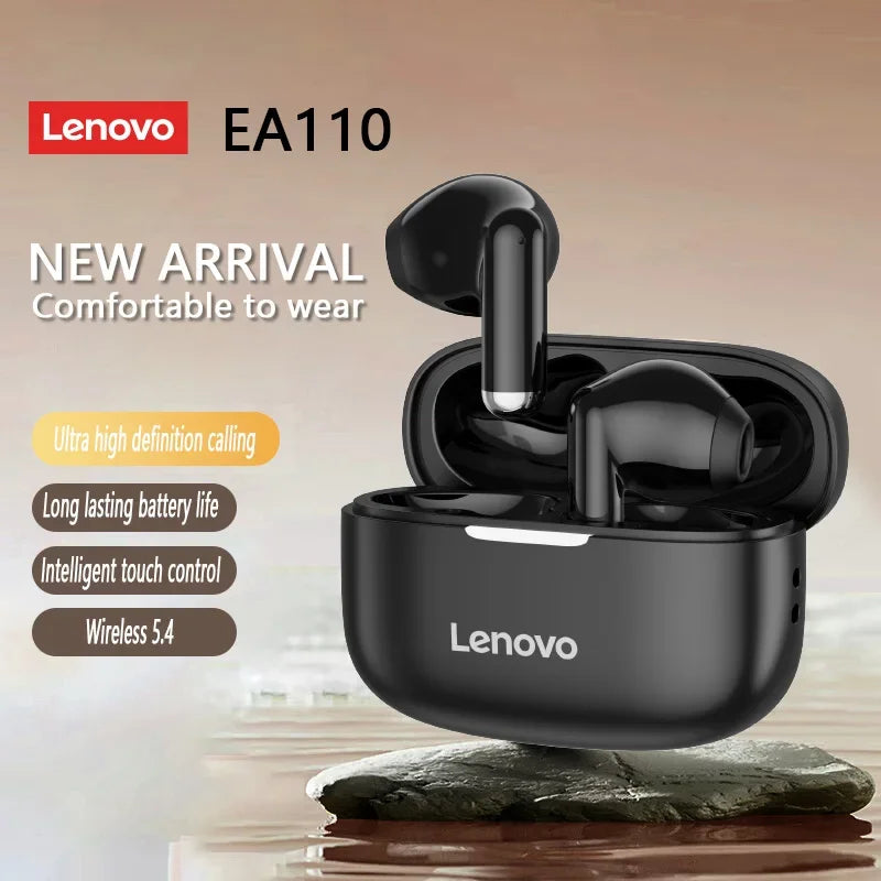 Lenovo EA110 TWS Gaming Earphone ENC High-definition Calling Bluetooth Headphones Noise Reduction 200mAh HD Voice Sports Earbuds