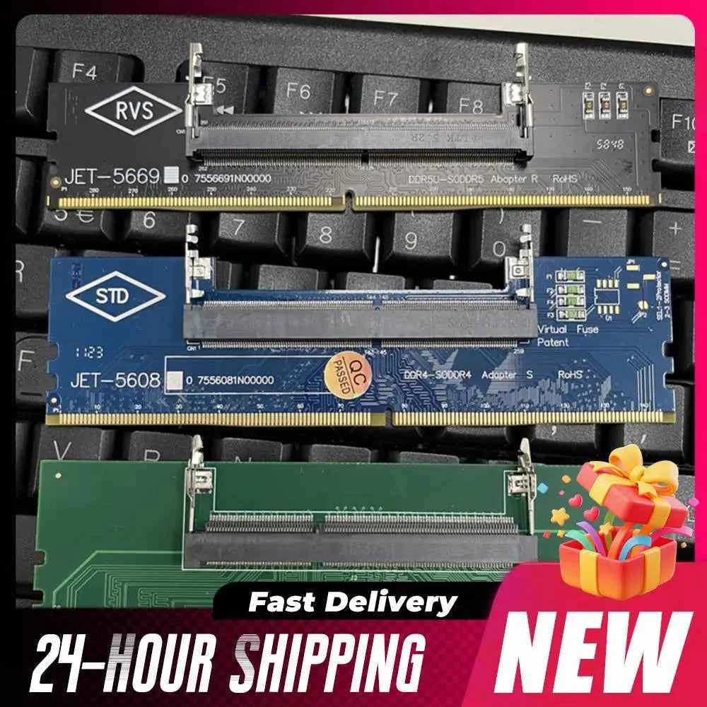 1-5PCS Laptop To Desktop Memory RAM DDR3 DDR4 Memory Adapter Connector Card SO-DIMM To PC DIMM Card DDR3 DDR4 Memory Adapter Sti