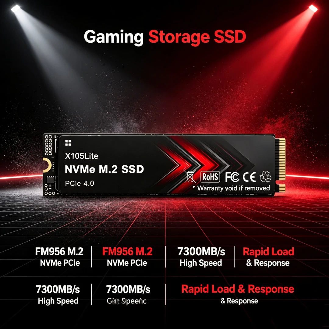 S303 M.2 2280 PCIe4.0 X4 NVMe SSD,7400MB/s TLC 3D NAND,500GB/1TB/2TB/4TB Gaming SSD for PS5, Laptop & Desktop PC Upgrade