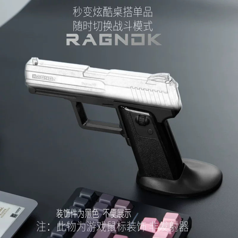 RAGNOK Gun-Shaped Gaming Mouse Black Switch Trigger Dual-Mode Charging Vertical Wrist-Support Ergonomic Design FPS