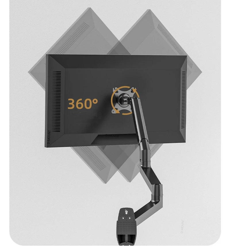DL-7013 17-32' Mechanical Spring Aluminum Steel LCD Monitor Mount TV Wall Bracket Mount Long Arm 840mm 2-10kg VESA 100x100