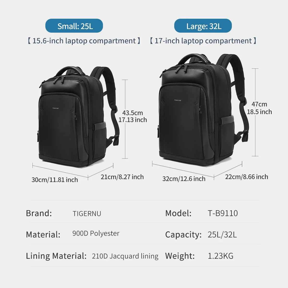Tigernu Travel Backpacks For Men 14 15.6 17inch Laptop Backpacks Business Backpack Bags For Travel Backpacks Schoolbag knapsack