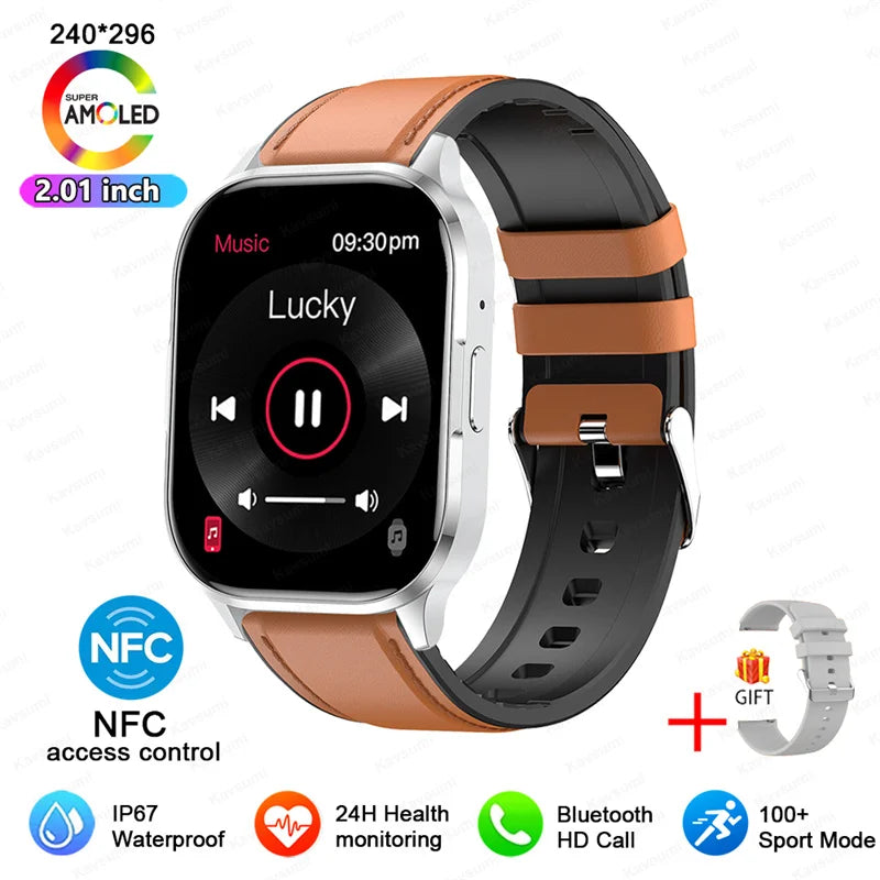 Ultra Thin Smart Watch Man Women Screen Always Display Time Sports Bracelet Bluetooth Call Fashion Smartwatch Health Custom dial