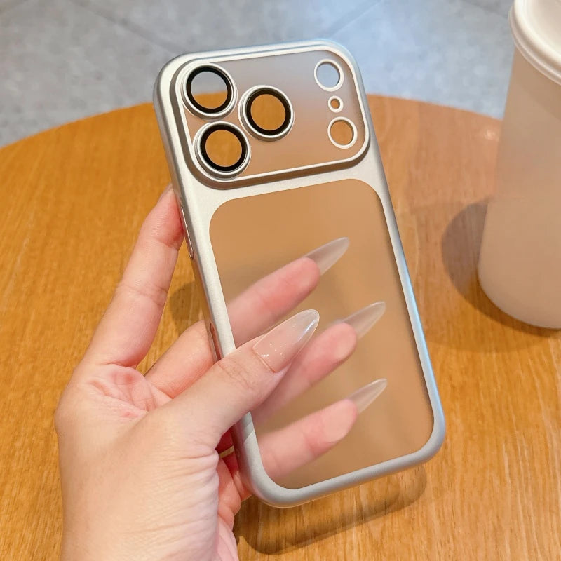 Phone Case - Full-Coverage Matte PC Case with Electroplated Finish for iPhone 17 17 Air 16 Pro 15 Pro Max Earthquake-resistant