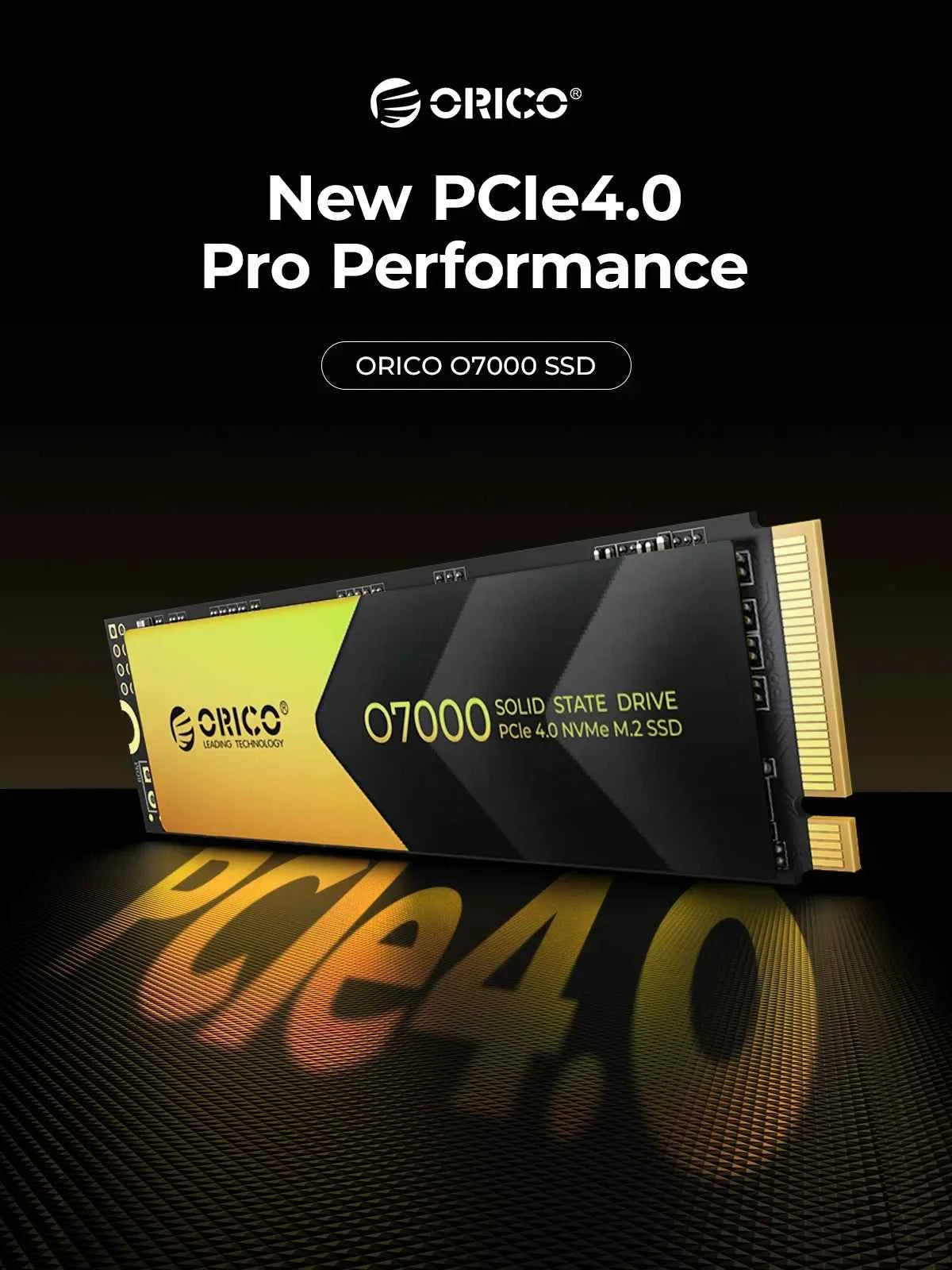 ORICO 2TB NVMe SSD PCIe 4.0 Up to 7400MB/s, M.2 SSD 2280 PCIe 4.0X4 Internal Solid State Drive SSD for Gamers and Creators