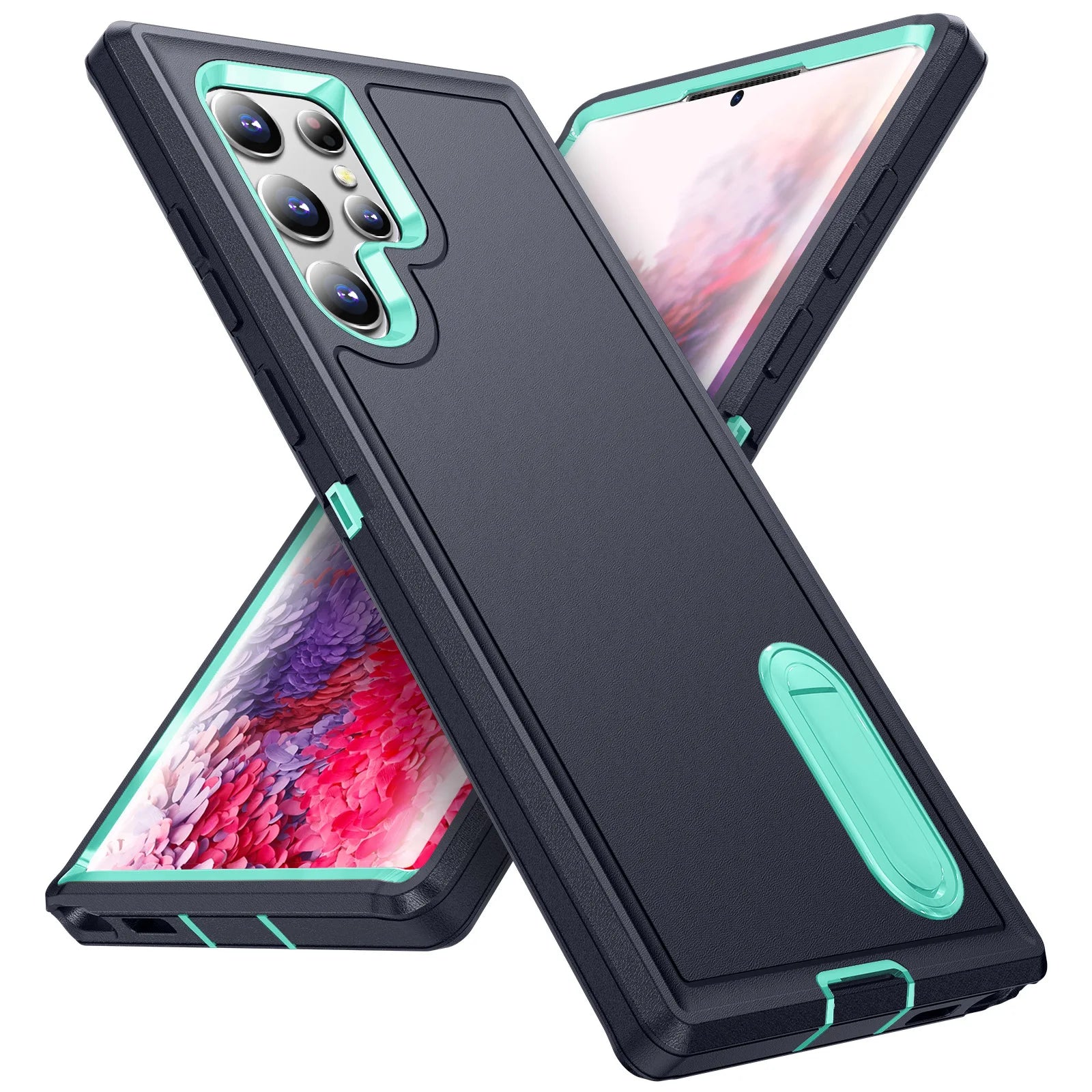 Case For Samsung Galaxy S26 Ultra S25 Edge S24 S23 S22 Heavy Anti-Scratch Rugged Protective Kickstand Full Body Shockproof Cover