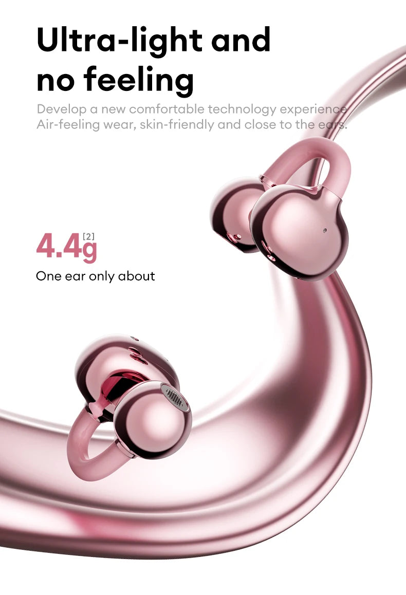 Lenovo LE302 OWS Ear Clip Earphones Wireless Bluetooth 6.0 Headset HD Call Touch Control Earbuds Low latency Gaming Headphones