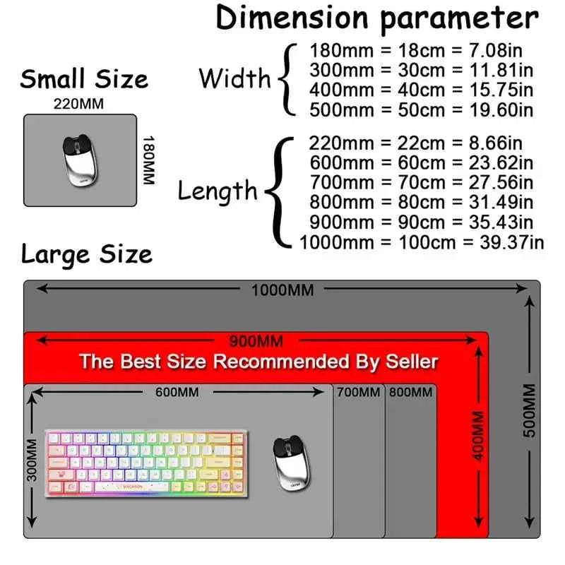 MSI Table Mat Mouse Pad Desk Mouse Pad Cute HD Desk Pads Extended Gaming Keyboard Mats Large XXL Gamer Mousepad 90x40