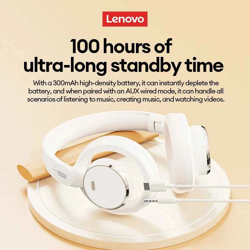 Original Lenovo LS116 Open-Ear Bluetooth 6.0 Earphone Wireless Stereo Headphones Gaming & Sports Foldable Long Battery Mic Gifts