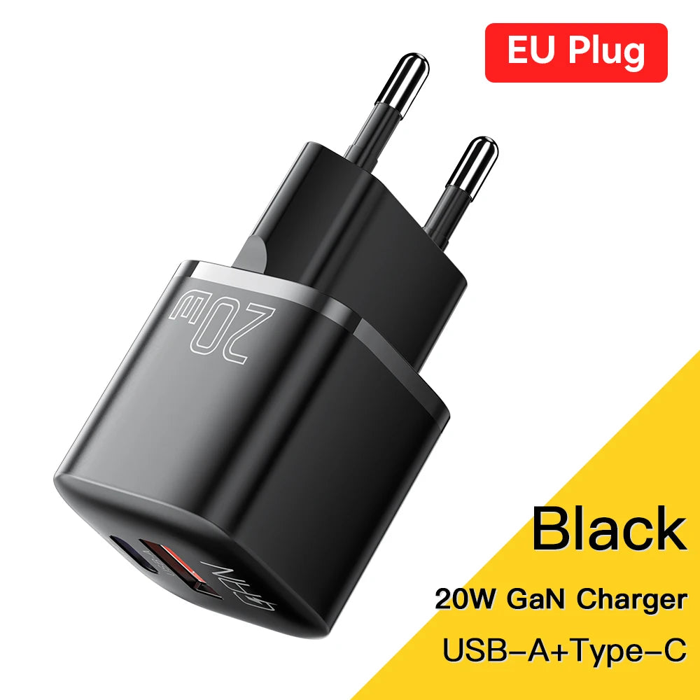 Essager 20W GaN PD USB C Charger for iPhone 14 13 12 11 Pro Max mini SE Phone QC3.0 PD 3.0 USB Type C Fast Charging for iPad Air