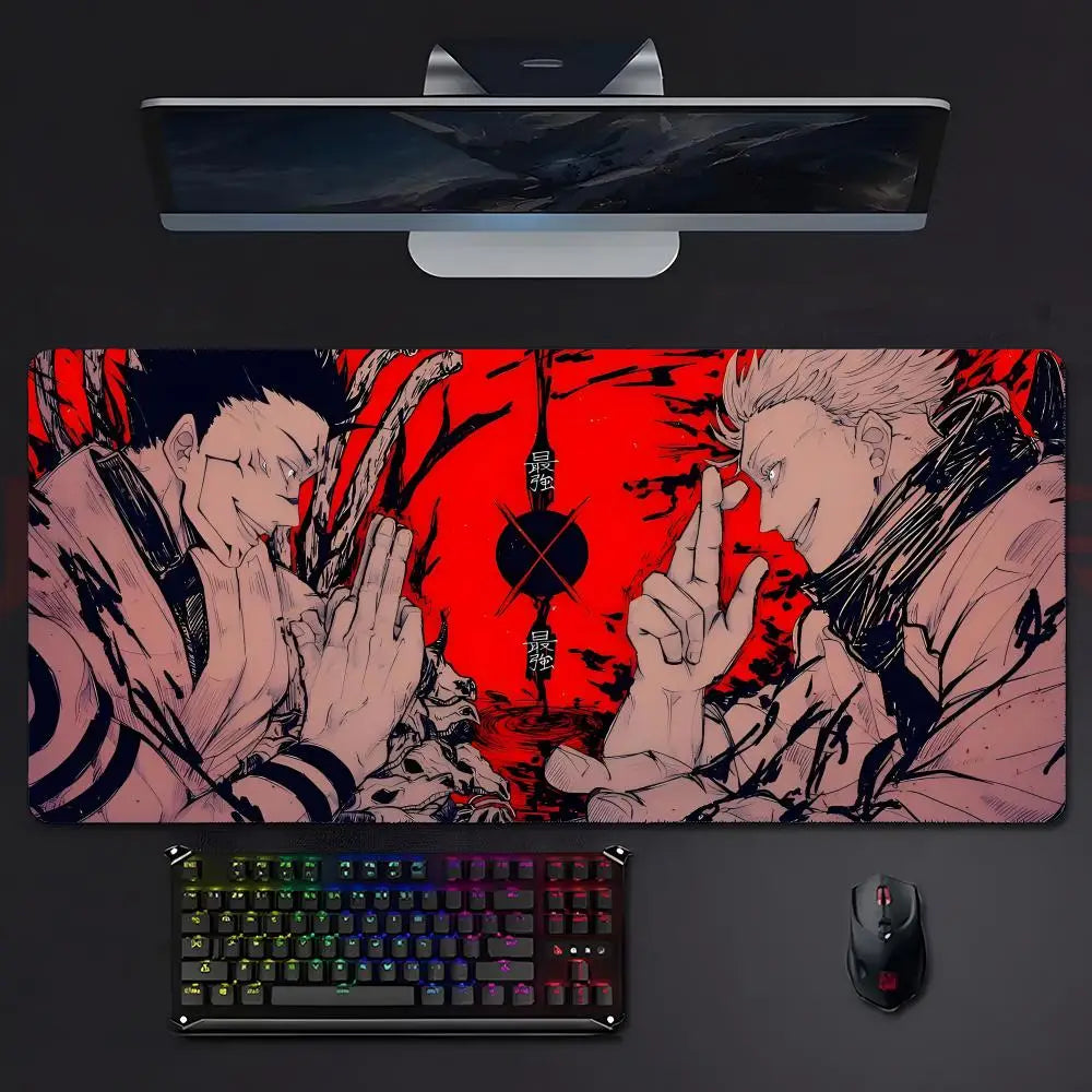 anime supernatural J-Jujutsu K-Kaisen Mouse Pad Mousepad Large Gaming LockEdge Thickened PC Table Desk Mat