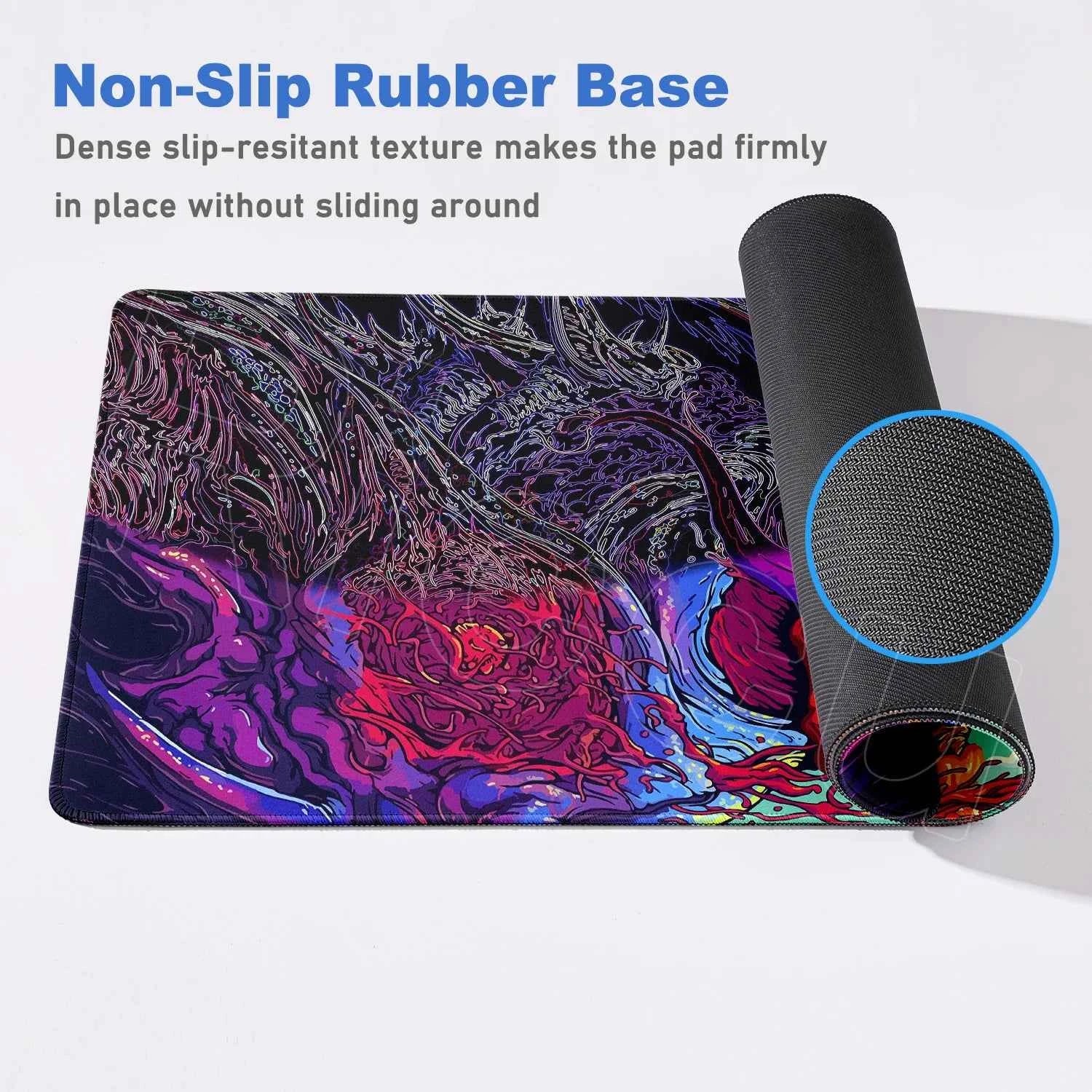 60x35cm Company Office Mice Extend Carpet XXL Hyper Beast Non-slip Rubber Mouse Pad Keyboard Gaming Accessories Cool Monster Mat