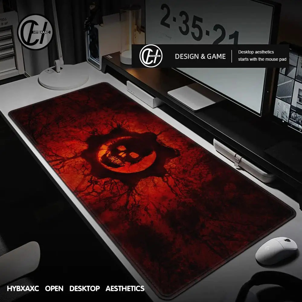1 pc Red Skeleton skull Gaming Mouse Pad Large Computer Mousepad PC Gamer Mause Mat Laptop Office Mausepad Keyboard Mat Desk Pad