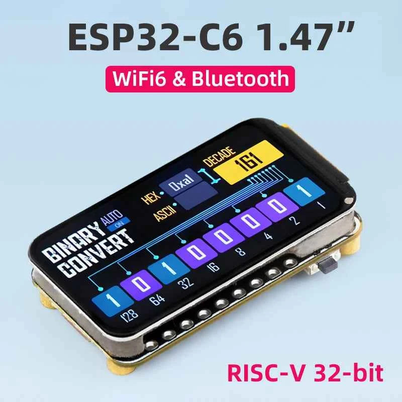 Waveshare ESP32-C6 1.47 Inch Display RISC-V Development Board WiFi 6 & BT ESP32 1.47