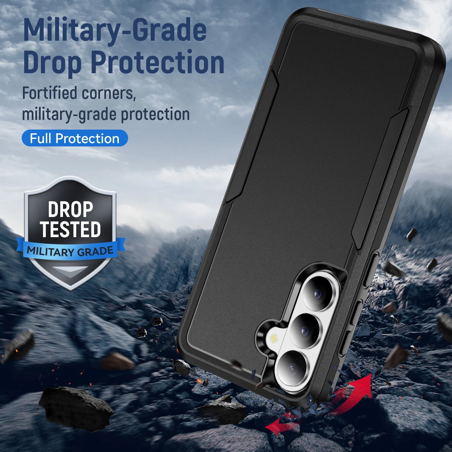 Armor Case for Samsung Galaxy S26 Ultra A57 5G S25 FE S24 Plus S22 S23 S21 S20 FE A17 A37 A56 A36 A16 Cover Funda Protective Bag