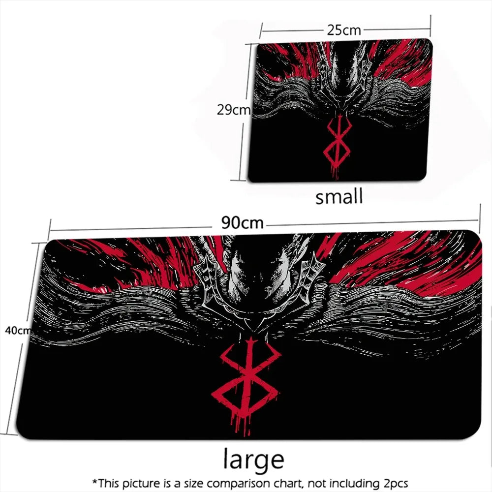 Guts Sword in Berserk Mouse Mat XXL Computer Accessories Large Keyboard Laptop Table Pad The New Product Gamer Gaming Mousepad