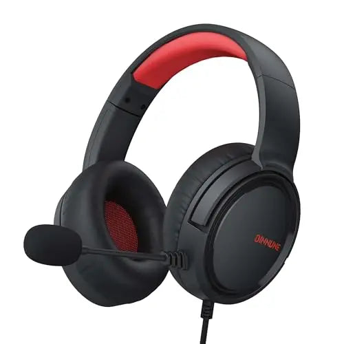 BINNUNE Gaming Headset with Mic – Wired Headphones for PS5, PS4, Xbox Series X|S, Xbox One, PC & Switch, Noise Cancelling Stereo Gaming Headphones.
