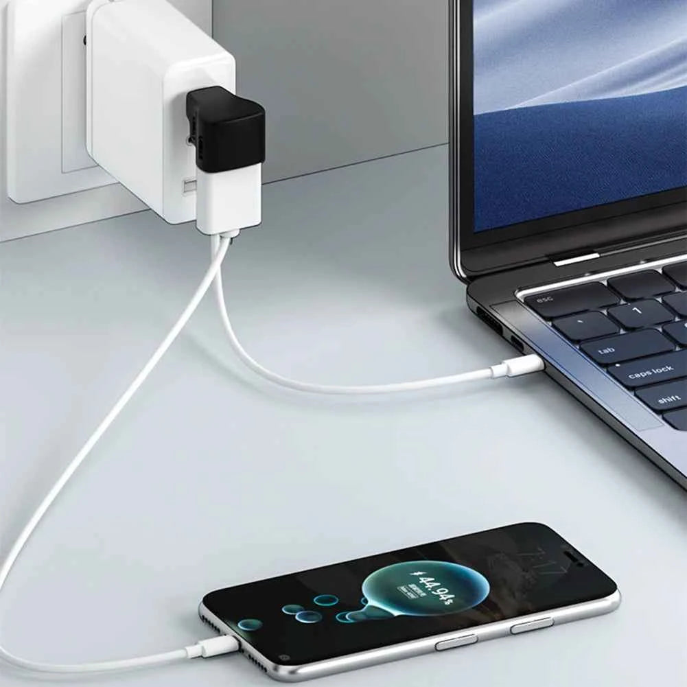 1 To 2 USB-C To USB-C USB-A Adapter 100W USB-C Male To USB-C USB-A Female Adapter 20Gbps 8K 60HZ U-shaped for  STEAM DECK/Switch
