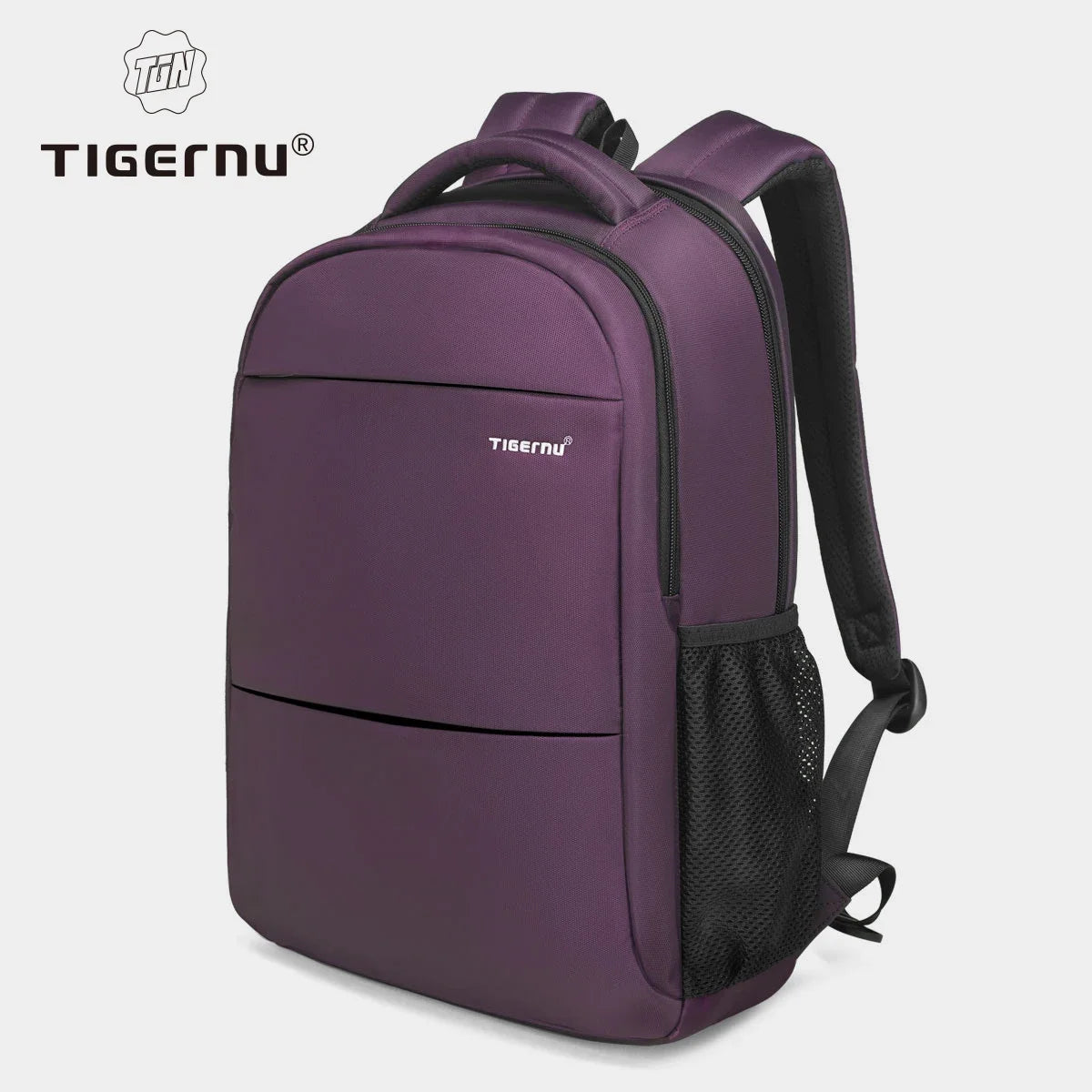 Tigernu Women’s Anti-Theft Laptop Backpack 15.6 Inch – Waterproof Travel & School Backpack for Women, Stylish Purple Laptop Bag