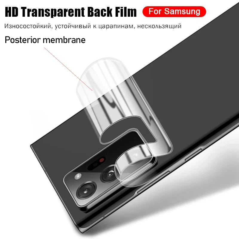 1-3Pcs Hydrogel Back Film For Samsung Galaxy S25 S24 S23 S22 S21 Ultra S25 Plus A55 A54 A34 A53 A52 FE 5G Clear Screen Protector