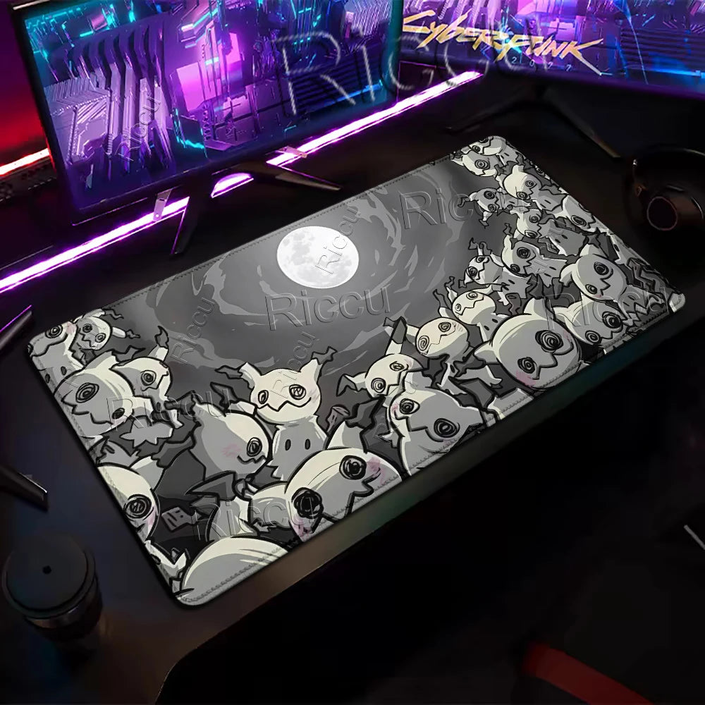 XXL Mousepad Laptop Japan Cool Anime Mouse Pad Large pokemon Mimikyu Gaming Mat Gamer PC Cabinet Keyboard Rug Desk Accessories