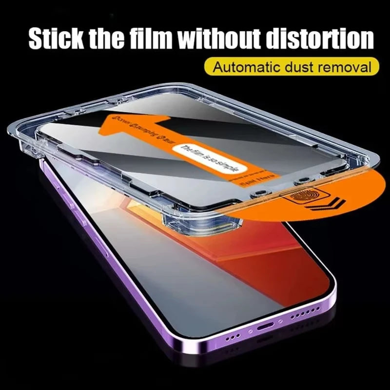 Oleophobic Coating Privacy Screen Protector For iPhone 17 Pro Max 16 15 13 11 14 12 Air 16E Mini SE 7 XR Dust Free Installation