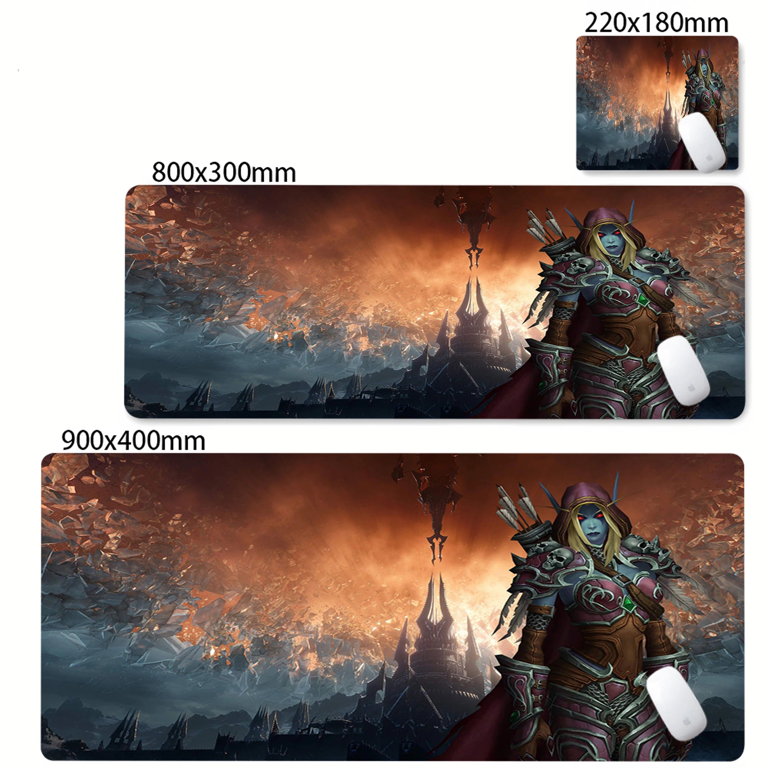 Laptop XXL Game Cabinet Desk Mat Carpet World of Warcraft Lich King Mouse Pad PC HD Anime Gaming Accessories Keyboard Mousepad