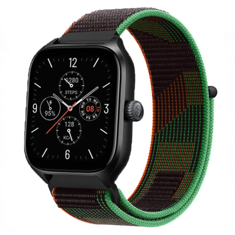 Nylon Loop Band For Amazfit GTS 4/3/3pro/2e/GTS 2 Mini/GTR 4 47mm/GTR 2/Stratos 2 3 Strap For Amazfit Bip 3 Pro Correa