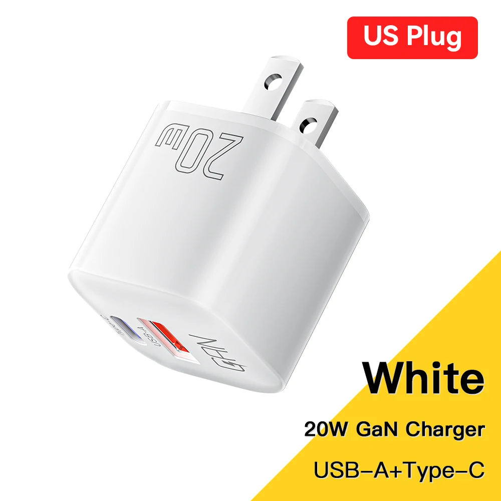 Essager 20W GaN PD USB C Charger for iPhone 14 13 12 11 Pro Max mini SE Phone QC3.0 PD 3.0 USB Type C Fast Charging for iPad Air